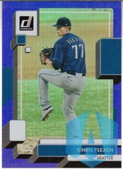 2022 Donruss Baseball Holo Blue #176 Chris Flexen - Seattle Mariners